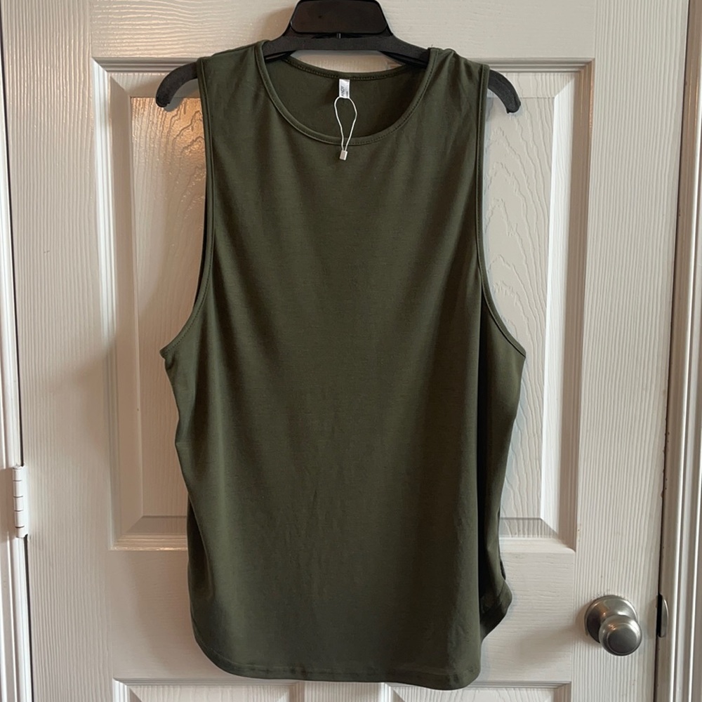 Men’s Sleeveless Tee. Sage Green. Never worn